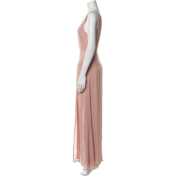 SOLD - REFORMATION Evelyn Dress - Blush One Shoulder Blush Light Pink 2 XS - Picture 6 of 8